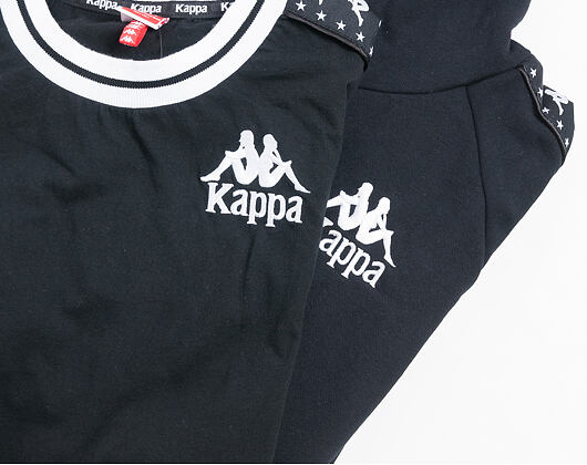 Mikina Kappa Authentic Porta Black/White