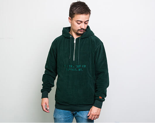 Mikina New Era Branded Cap Co. Half Zip Hoody Dark Green