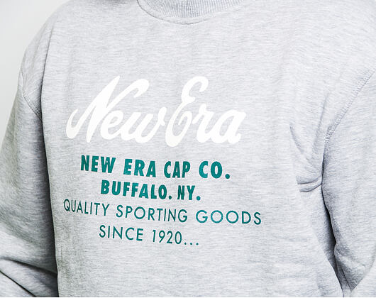Mikina New Era Branded Cap Co. Crewneck Light Grey Heather