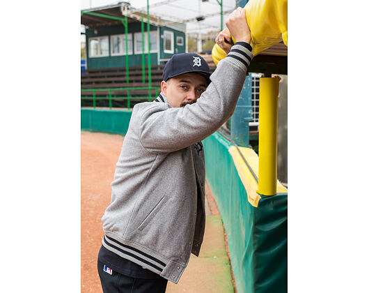 Bunda New Era Detroit Tigers MLB Team Apparel Bomber Grey Heather