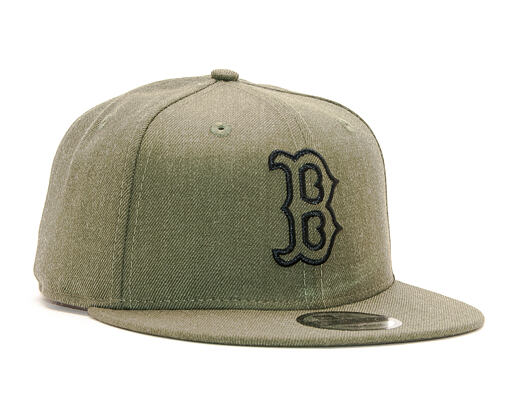 Kšiltovka New Era 9FIFTY Boston Red Sox Heather Essential New Olive/Black