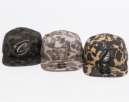 Kšiltovka New Era 9FIFTY Cleveland Cavaliers Original Fit Marine Navy Camo/Black Snapback