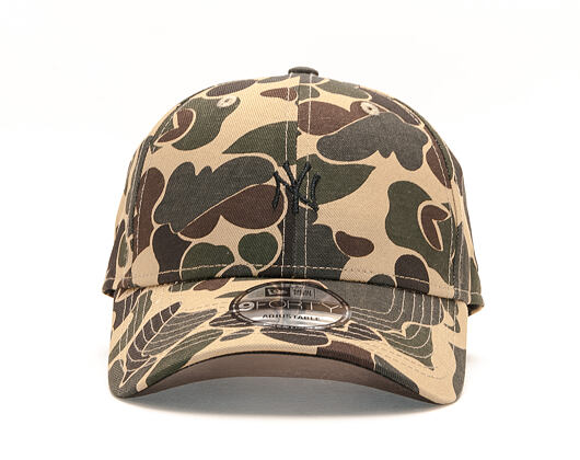 Kšiltovka New Era 9FORTY New York Yankees Dark Green Camo/Black Strapback