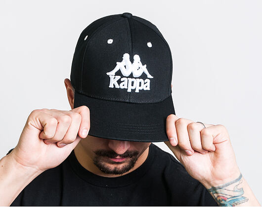 Kšiltovka Kappa Authentic Bzadem Black/White Snapback