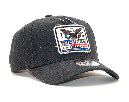 Kšiltovka New Era 9FORTY A-Frame USA Denim Black Snapback