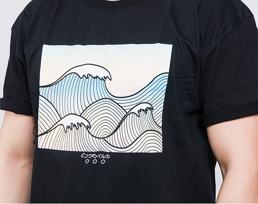 Triko Pink Dolphin Tsunami Tee Black