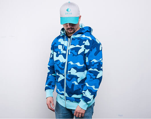 Mikina Pink Dolphin Ocean Camo Zip-Hoodie Camo