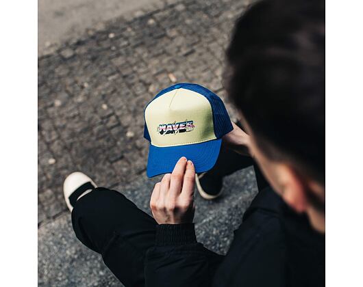 Kšiltovka Pink Dolphin Electric Waves Trucker Yellow Snapback