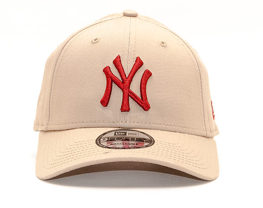 Kšiltovka New Era 9FORTY New York Yankees Essential Camel/Red Strapback