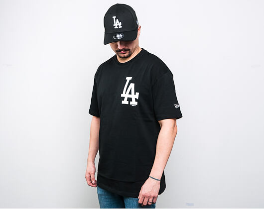 Triko New Era Los Angeles Dodgers Oversized Logo XL Tee Black