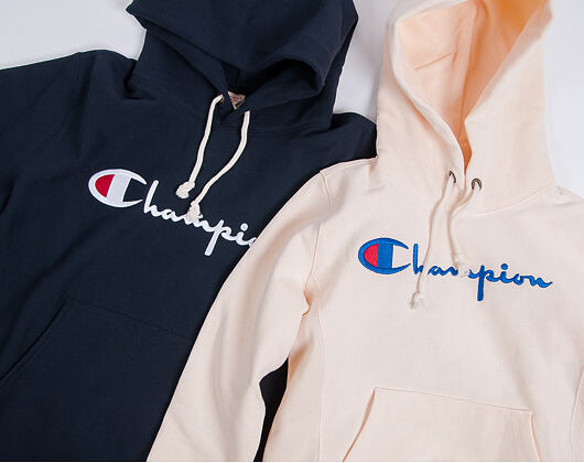 Mikina Champion Hooded Sweatshirt Brushed Fleece Navy 215210 (215159) NNY BS501