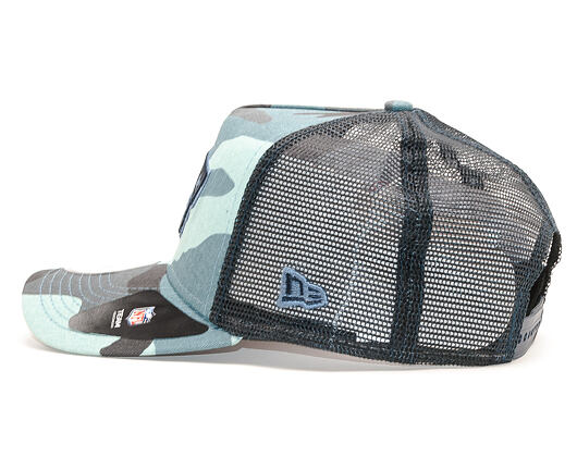 Kšiltovka New Era A-Frame Trucker New England Patriots Camo Essential Navy Camo Snapback