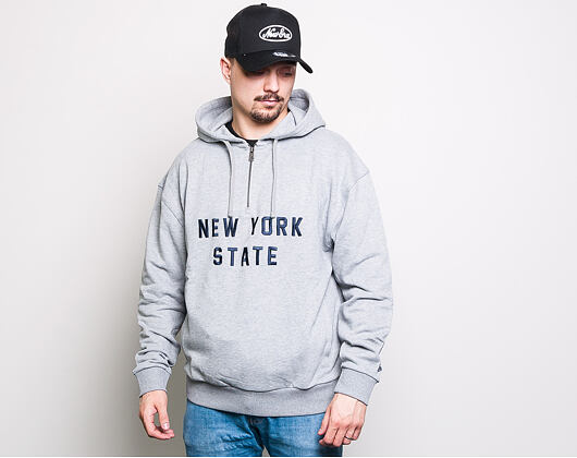 Mikina New Era New York State Hoody Light Grey Heather
