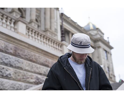 Klobouk Kangol Stripe Lahinch Grey