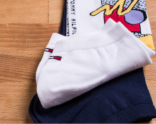 Ponožky Tommy Hilfiger Tommy Jeans Old Skool Logo 2 Pack White 391005001 300