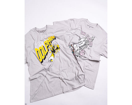 Triko Pink Dolphin Glass Shatter Tee Grey PS11911GSGY