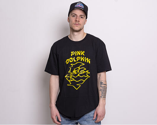 Triko Pink Dolphin Waves Ripple Tee Black PS11911WRBL