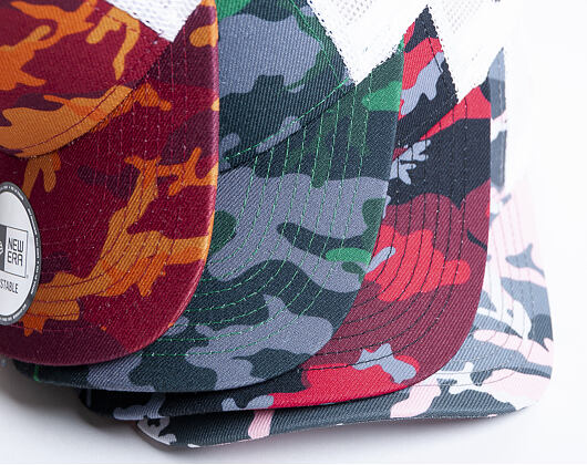 Kšiltovka New Era 9FORTY A-Frame Trucker Los Angeles Dodgers Green Camo