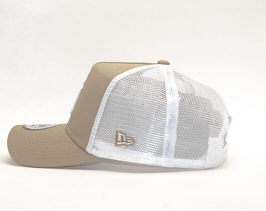 Kšiltovka New Era 9FORTY A-Frame Trucker New York Yankees League Essential Camel/White