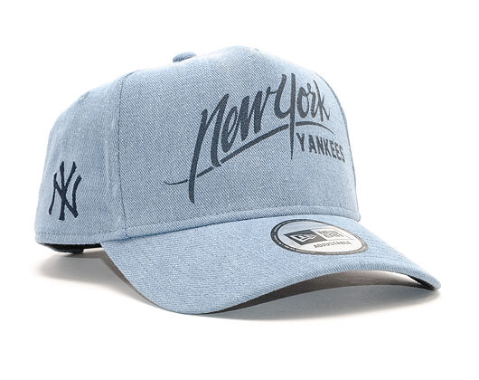 Kšiltovka New Era 9FORTY A-Frame New York Yankees Denim Sky Blue