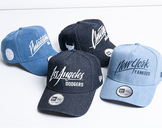 Kšiltovka New Era 9FORTY A-Frame Los Angeles Dodgers Denim Black