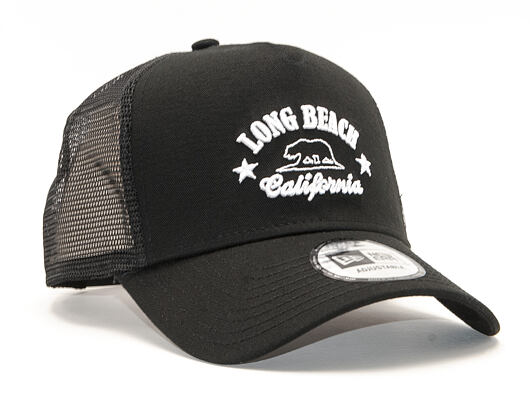 Kšiltovka New Era 9FORTY A-Frame Trucker Long Beach Black/White