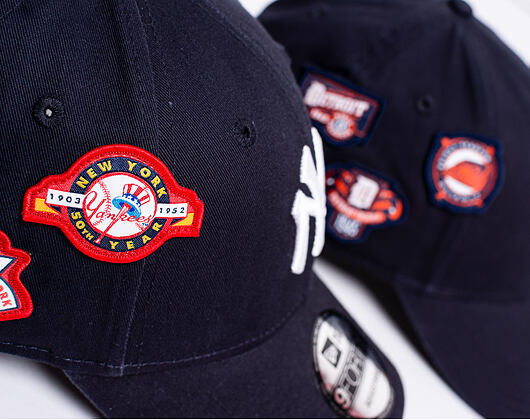 Kšiltovka New Era 9FORTY New York Yankees Cooperstown Patched Navy