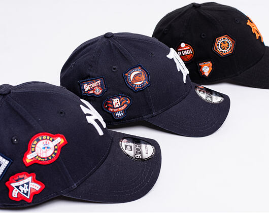 Kšiltovka New Era 9FORTY Detroit Tigers Cooperstown Patched Navy