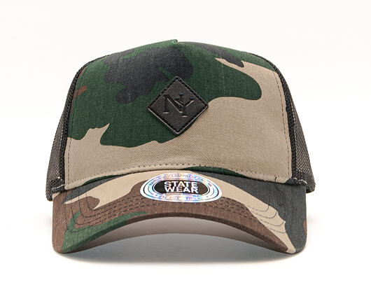 Kšiltovka STATEWEAR Fortham Trucker Cap Camo Snapback