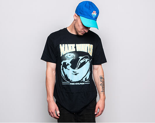 Triko Pink Dolphin Make Waves Black