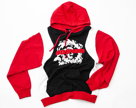 Mikina Pink Dolphin Wave Block Black/Red/White