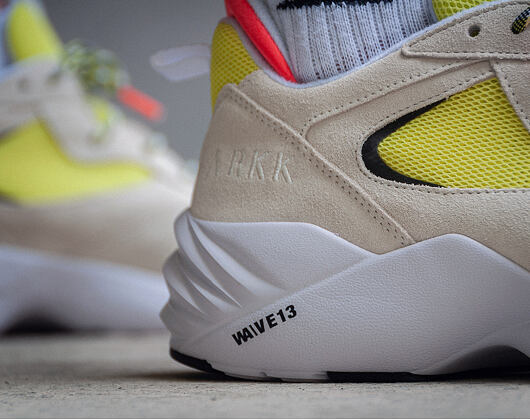 Dámské Boty ARKK Kanetyk Suede W13 Off White/Neon Lime EL3802-1137-W