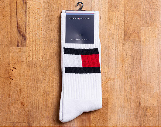 Ponožky Tommy Hilfiger Flag 1 Pair White 481985001 300