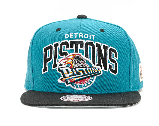 Kšiltovka Mitchell & Ness INTL226 Detroit Pistons HWC Team Arch Snapback