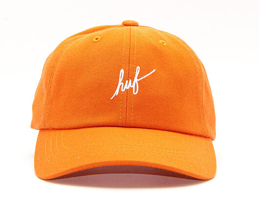 Kšiltovka HUF Script CV 6 Panel Rust