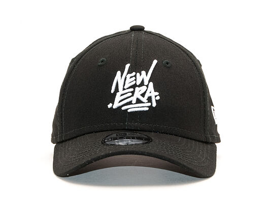 Dětská Kšiltovka New Era 9FORTY Script Child Black / White Strapback