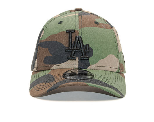 Kšiltovka New Era 9FORTY Camo Essential Los Angeles Dodgers Woodland Camo Strapback