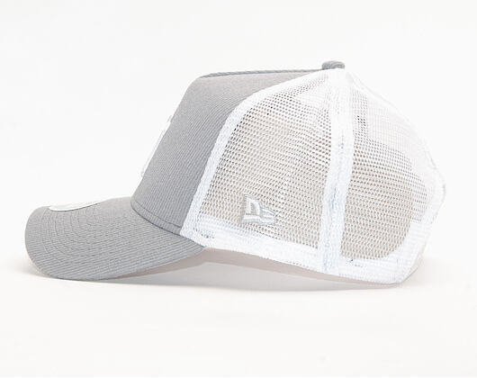 Dámská Kšiltovka New Era 9FORTY Trucker Ribbed Jersey New York Yankees Gray / Optic White Snapback