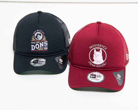 Kšiltovka New Era 9FORTY Trucker Historic Providence Steam Rollers Cardinal Snapback