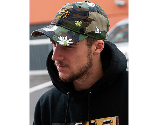 Kšiltovka New Era 9FORTY Military Flower Woodland Camo Strapback