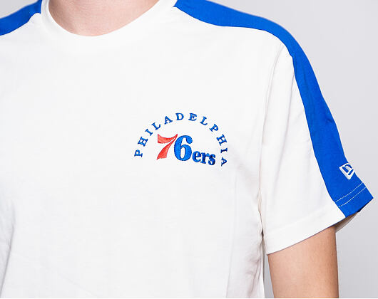 Triko New Era Arch Wordmark Philadelphia 76ers Off White