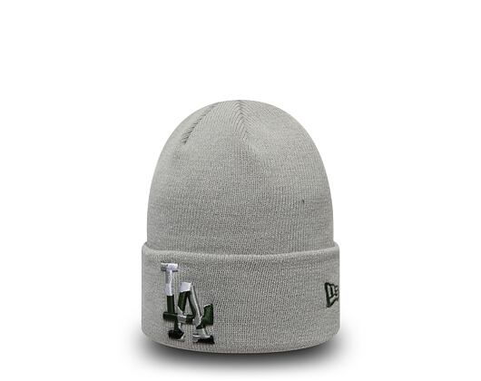 Dětský Kulich New Era Los Angeles Dodgers Camo Infill Knit Gray Youth