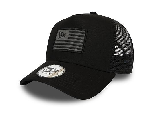 Kšiltovka New Era 9FORTY A-Frame Trucker Flag Black/Grey