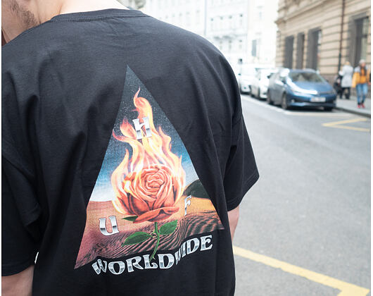 Triko HUF Ember Rose Tee Black TS00975 03
