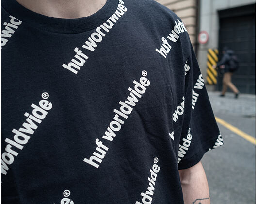 Triko HUF Campaign T-Shirt Black