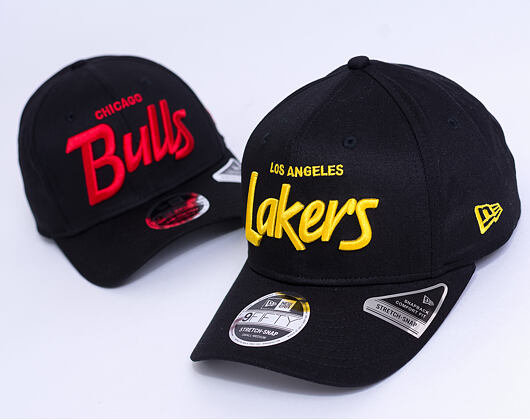 Kšiltovka New Era 9FIFTY Los Angeles Lakers Wordmark Black/OTC