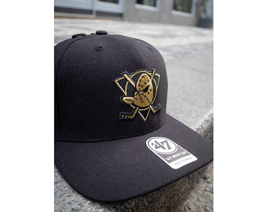 Kšiltovka 47 Brand Anaheim Ducks Cold Zone Metallic MVP DP Black/Gold
