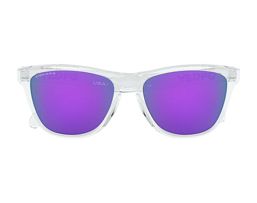 Sluneční Brýle Oakley Frogskins Polished Clear/Prizm Violet OO9013-H755