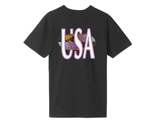 Triko HUF Quake USA Tee Black