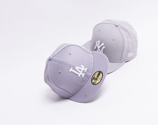 Kšiltovka New Era - MLB Basic 59FIFTY - LA Dodgers - Gray / White
